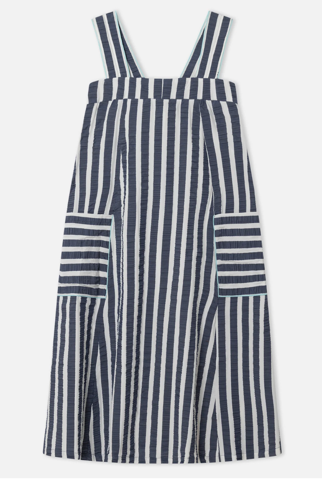 Blue Seersucker Dress