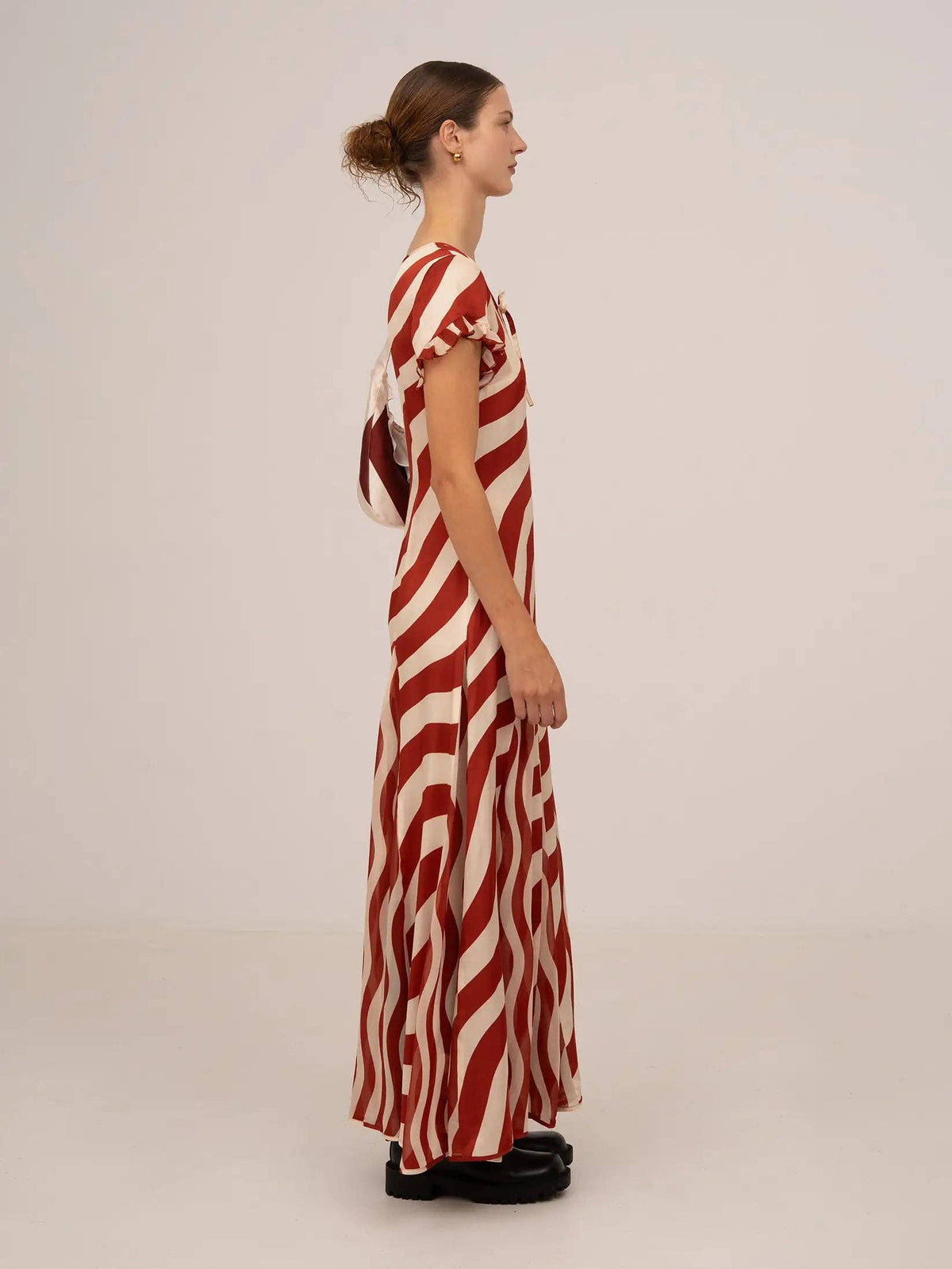 Striped Red Maxi Dress