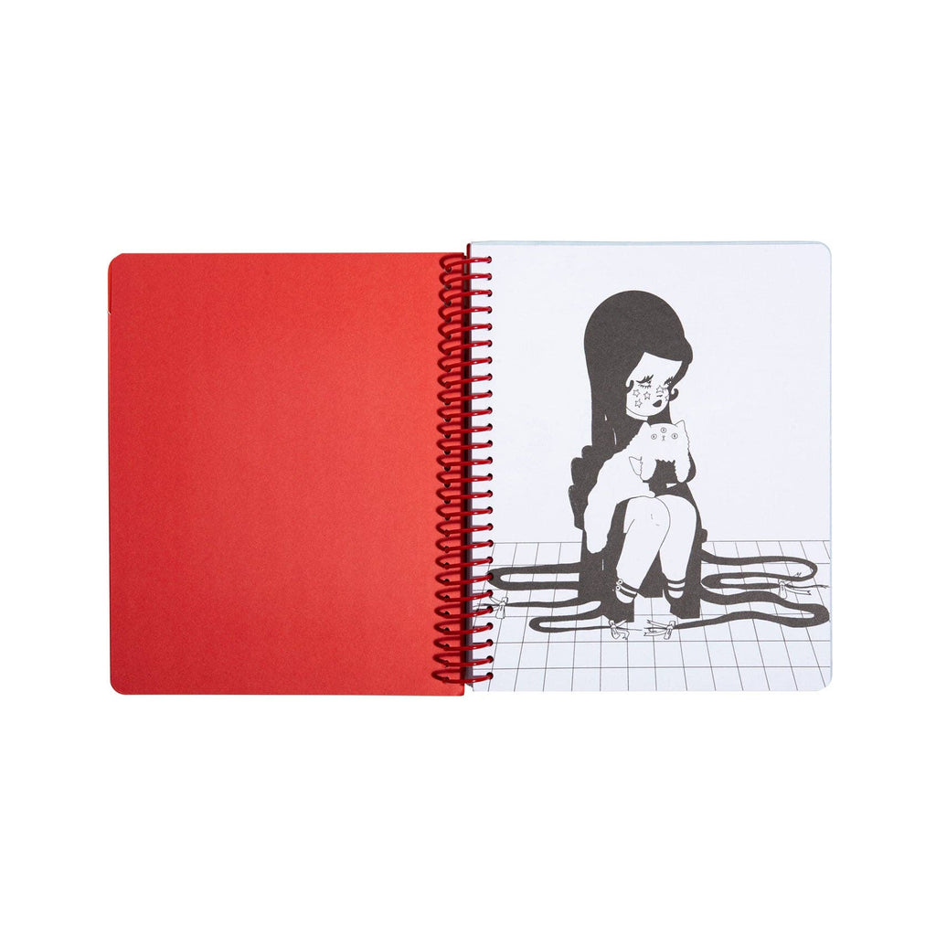 Love Cats Blanco Spiral Notebook
