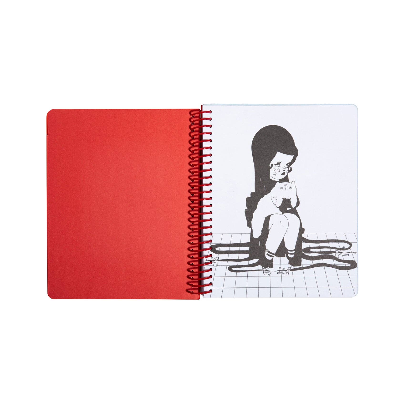 Love Cats Blanco Spiral Notebook