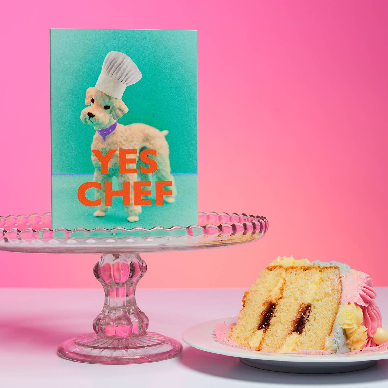 Yes Chef Poodle Card