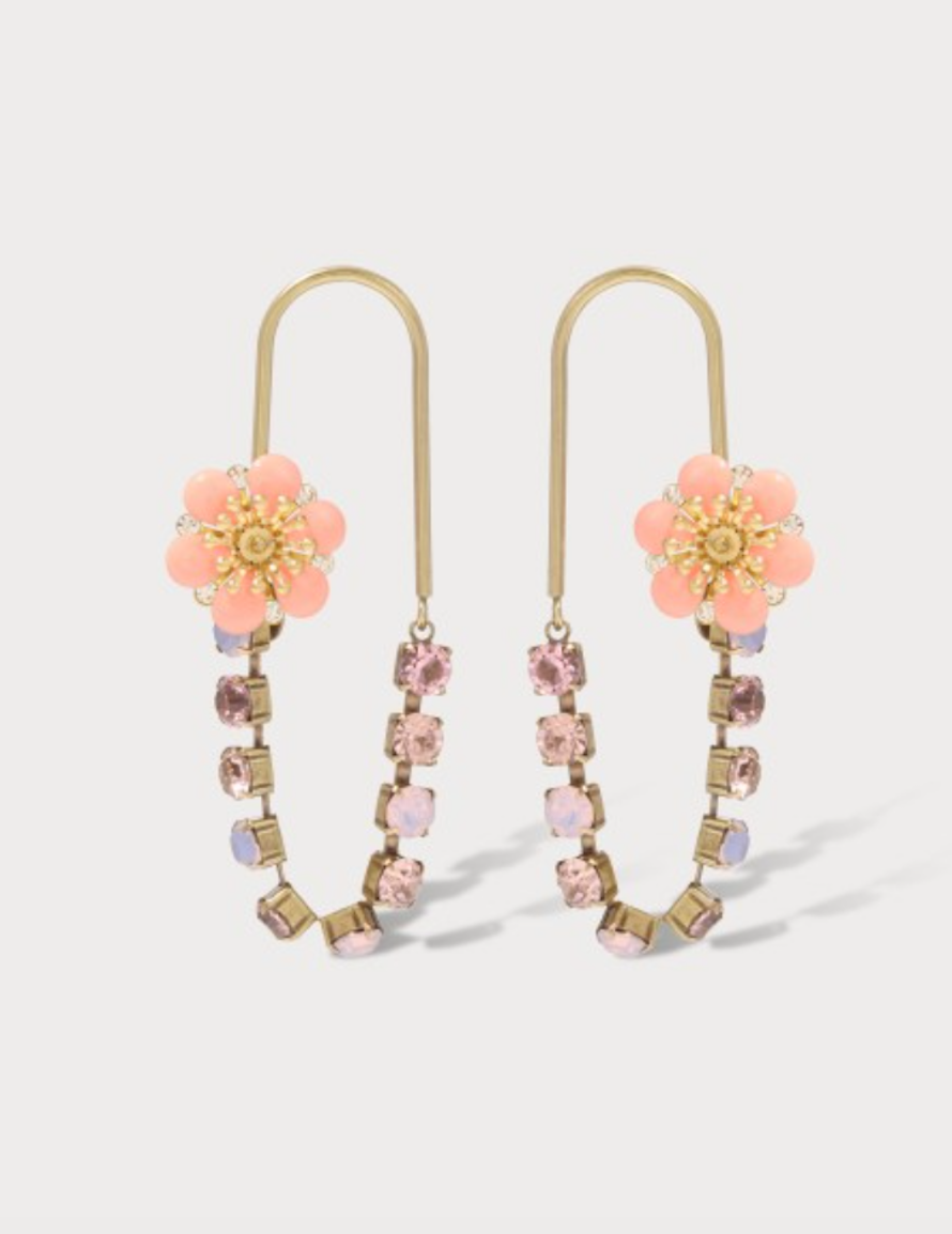 Aura fleurs Drop Earrings