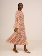 Pink Jester Midi Dress