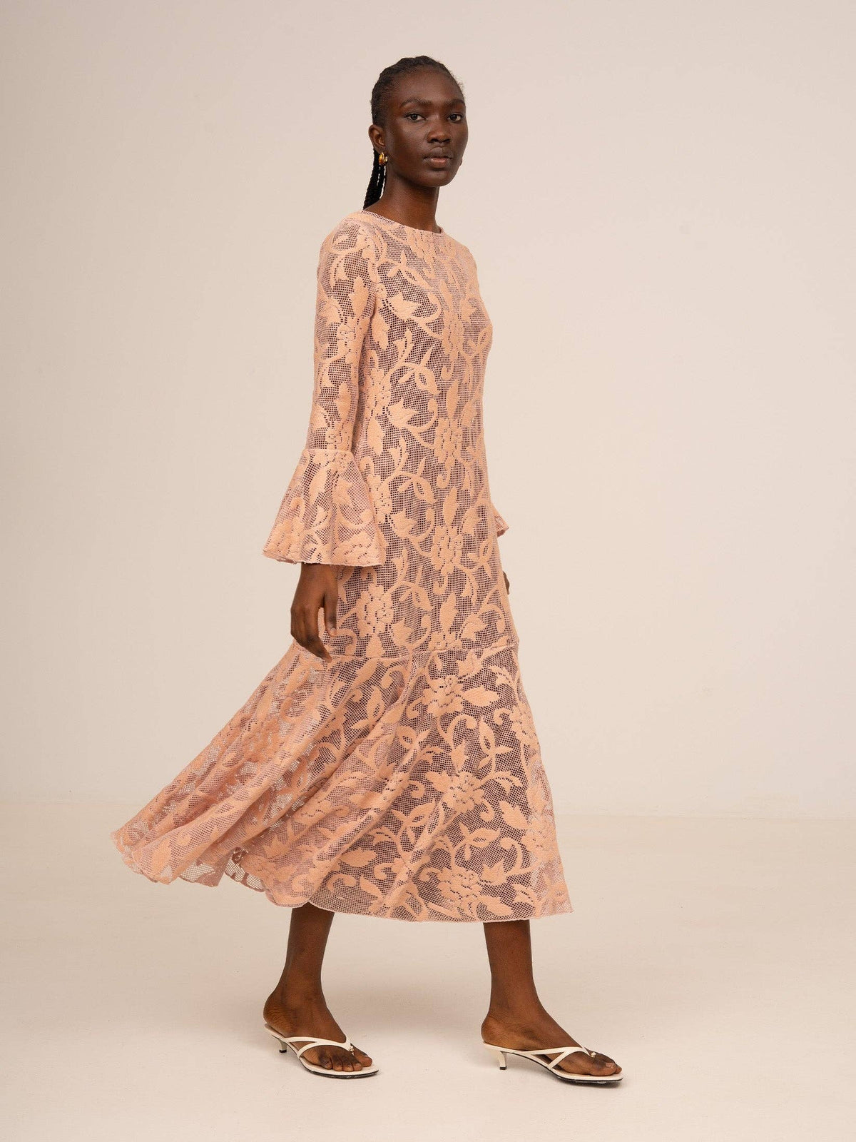 Pink Jester Midi Dress