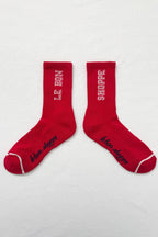Preppy Socks Red / Cream