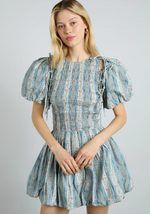 Load image into Gallery viewer, Becca Bubble Mini Dress
