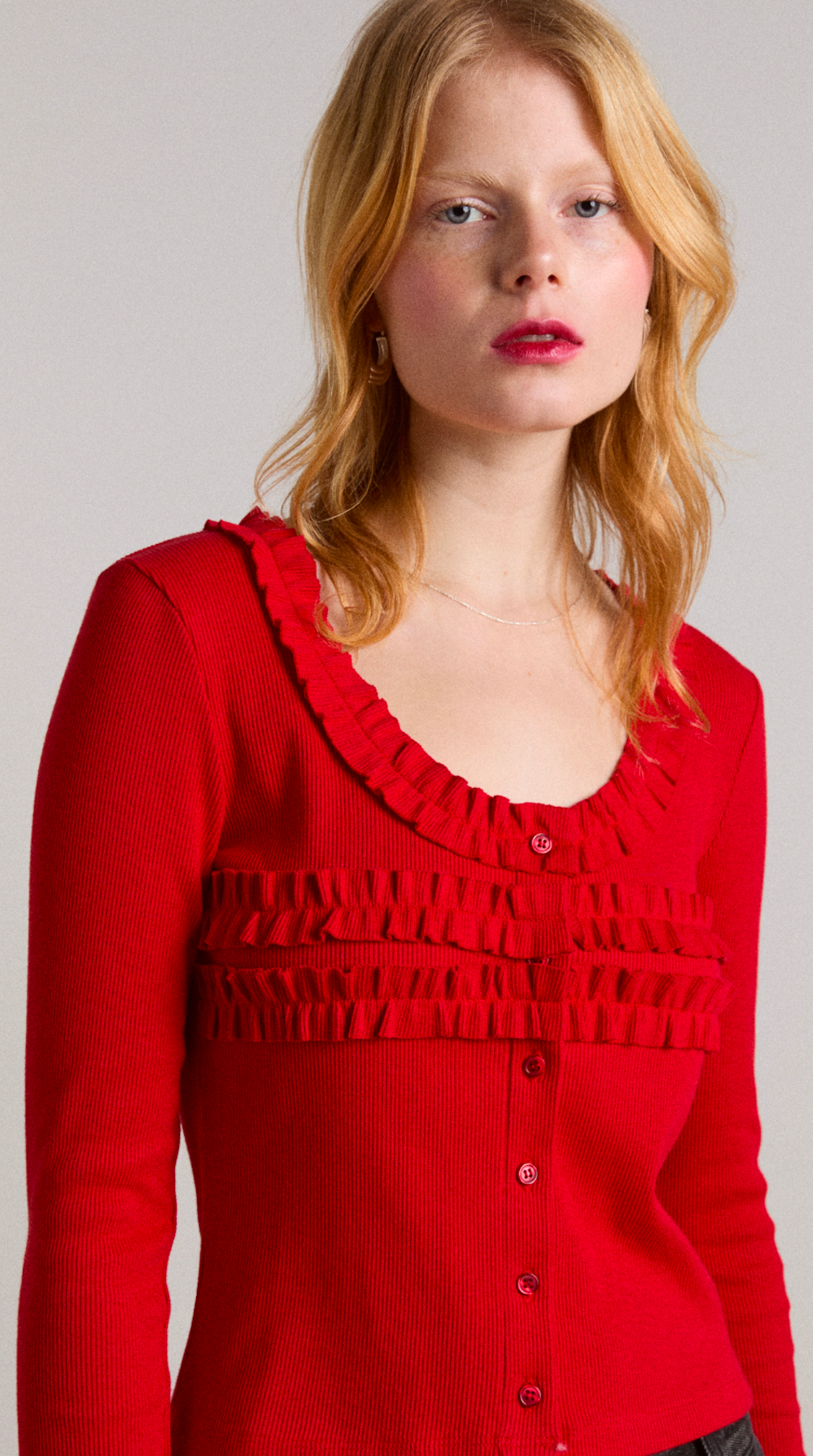 Varsha Cardigan Cherry