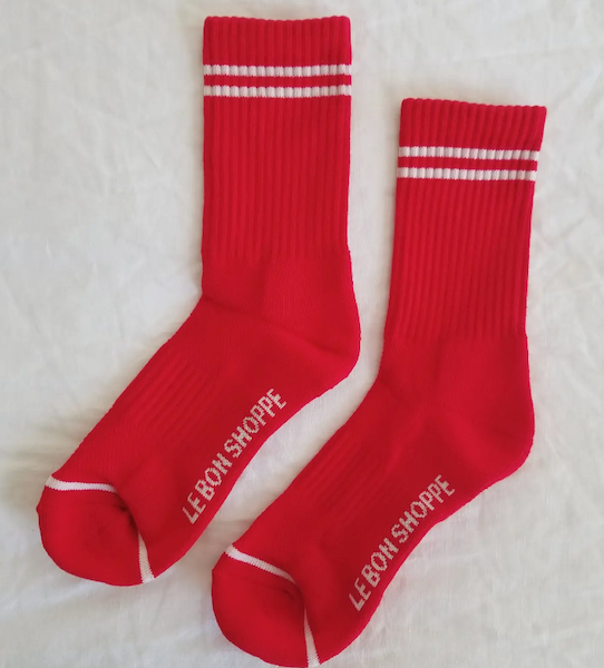 Red Boyfriend Socks