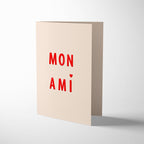 Mon Ami Greeting Card
