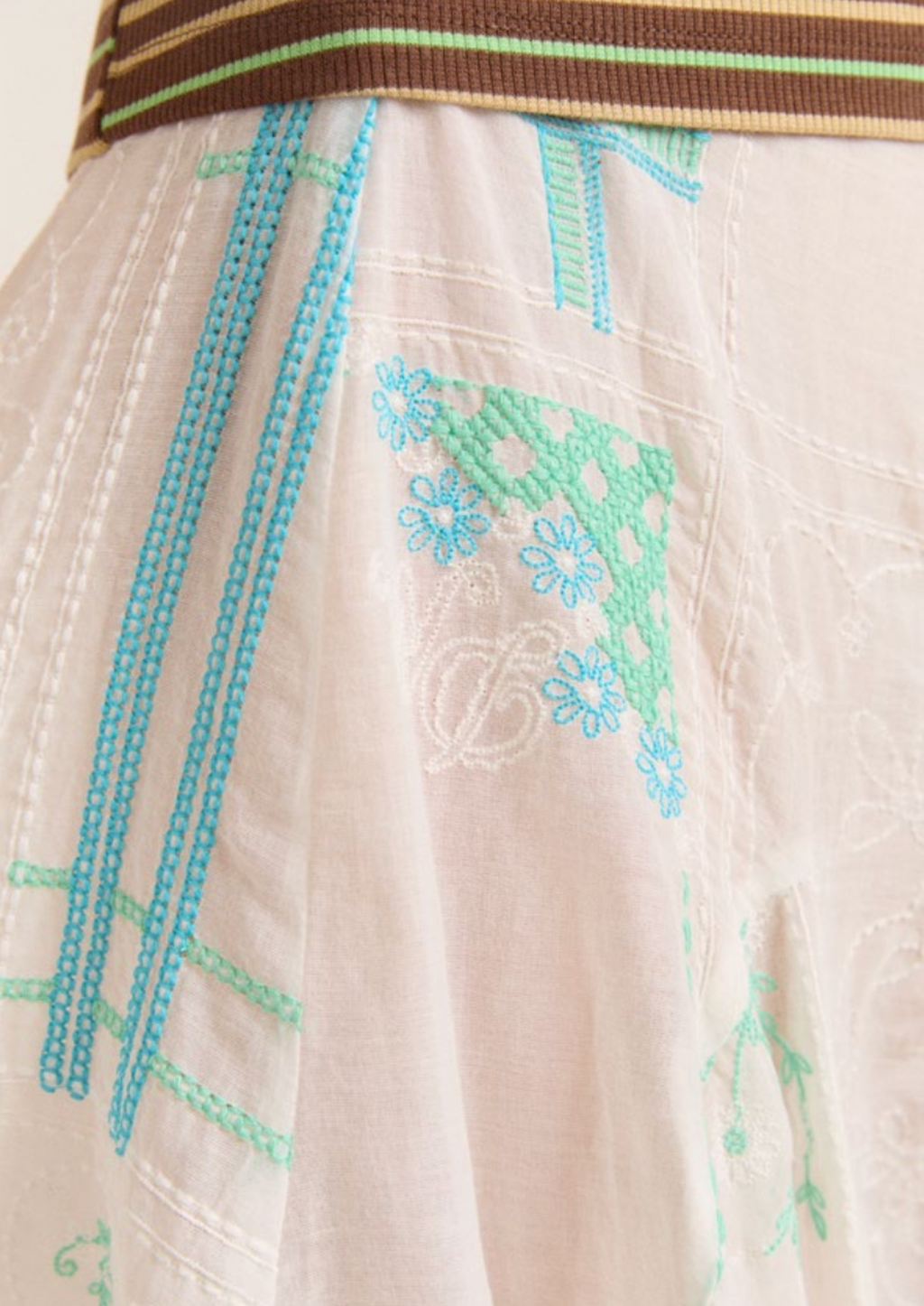 Embroidered Hanky Skirt
