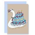 Swan Birthday Card