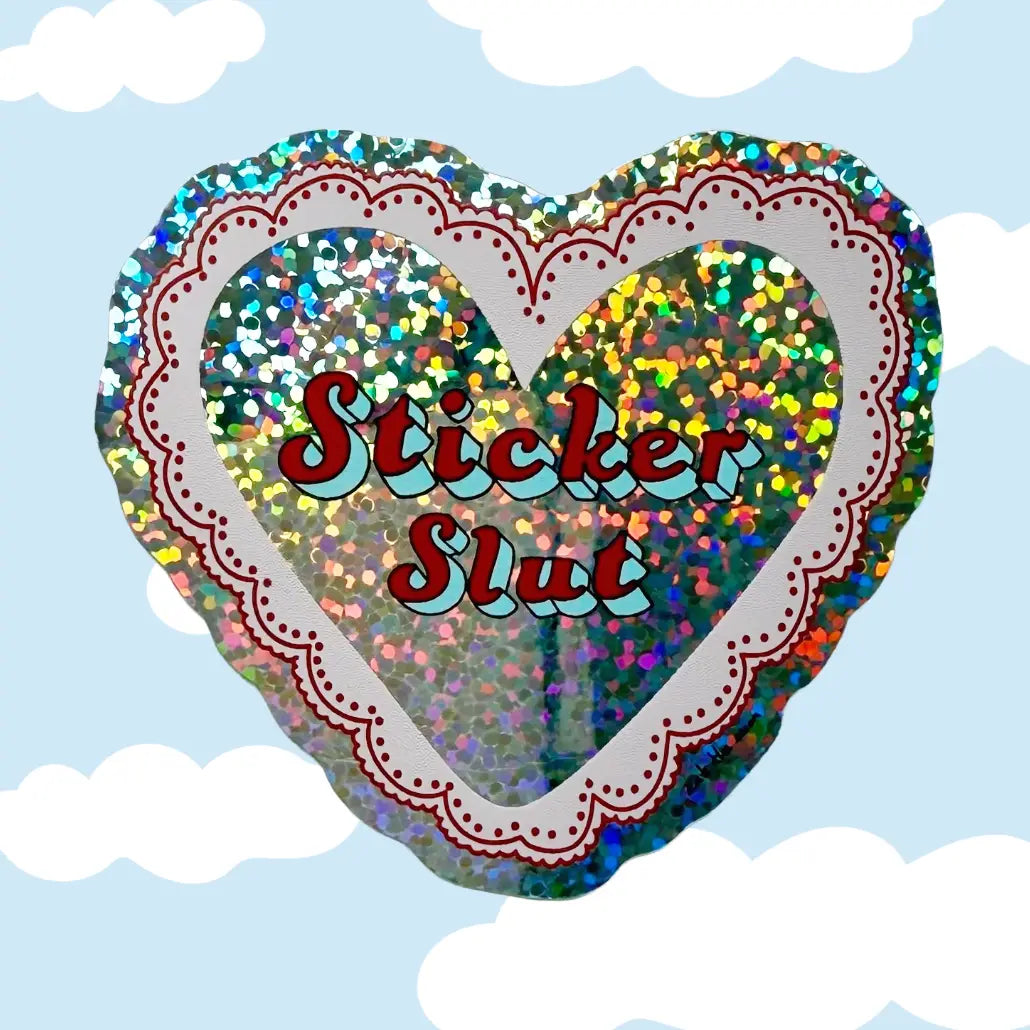 Glitter Sticker Slut Sticker
