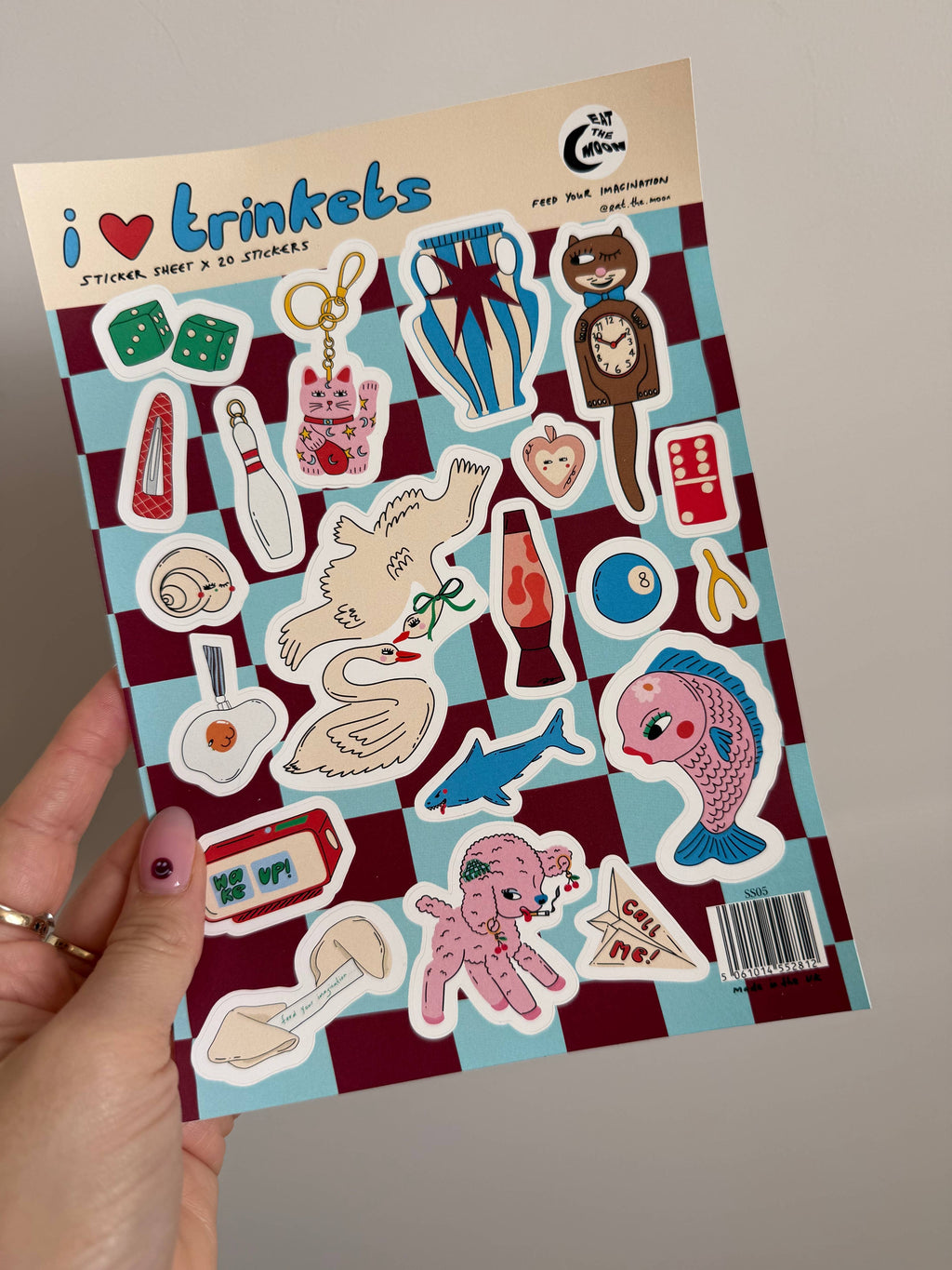 Trinkets A5 Sticker Sheet