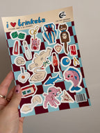 Trinkets A5 Sticker Sheet