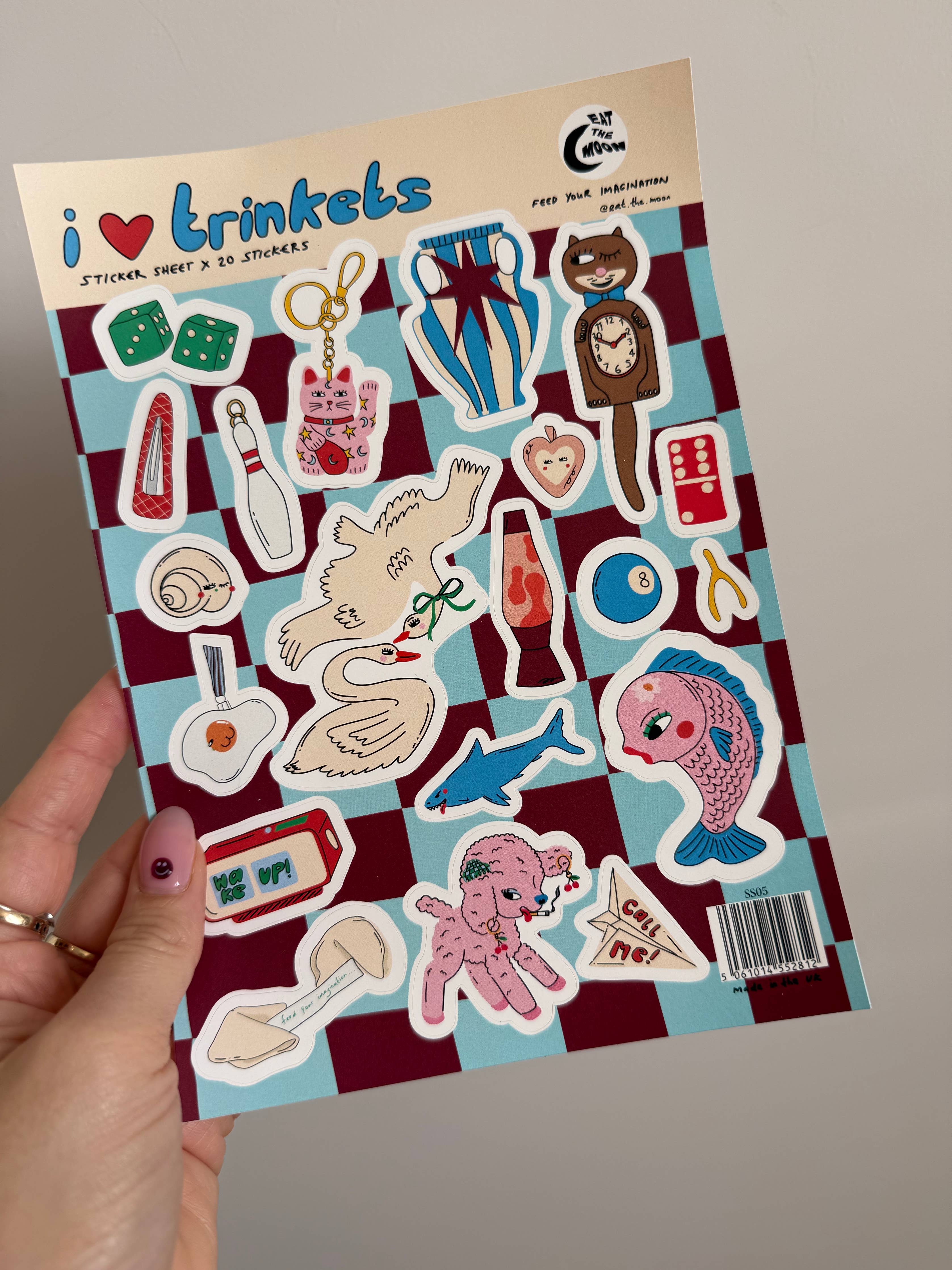 Trinkets A5 Sticker Sheet