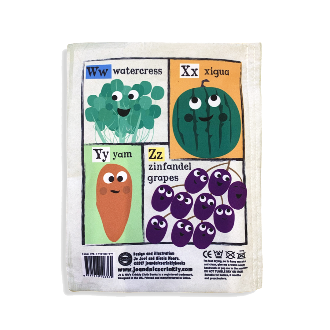 Crinkly Newspaper - Fruit & Veg ABC