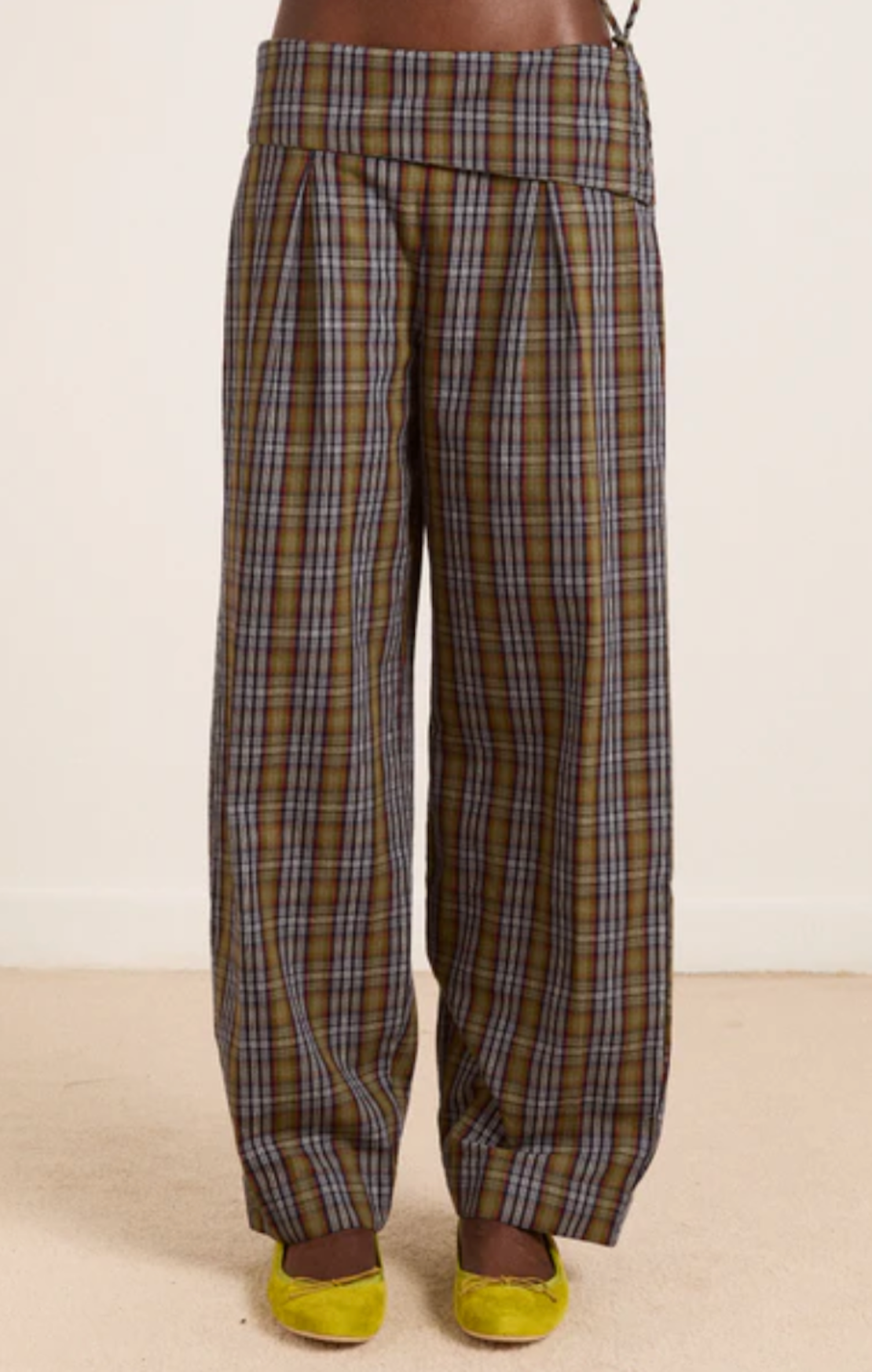 Fia Multi Check Trousers
