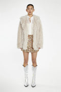 Faux Fur Stone Coat