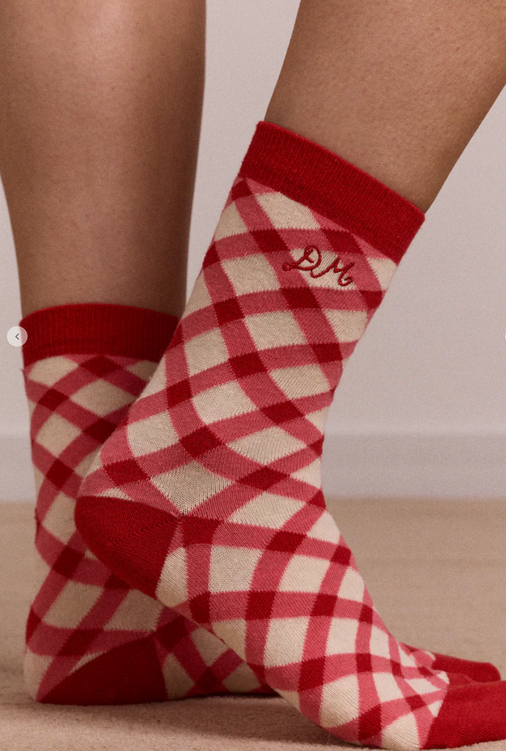 2 Pack Gingham Socks