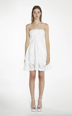 White Halterneck Mini Dress
