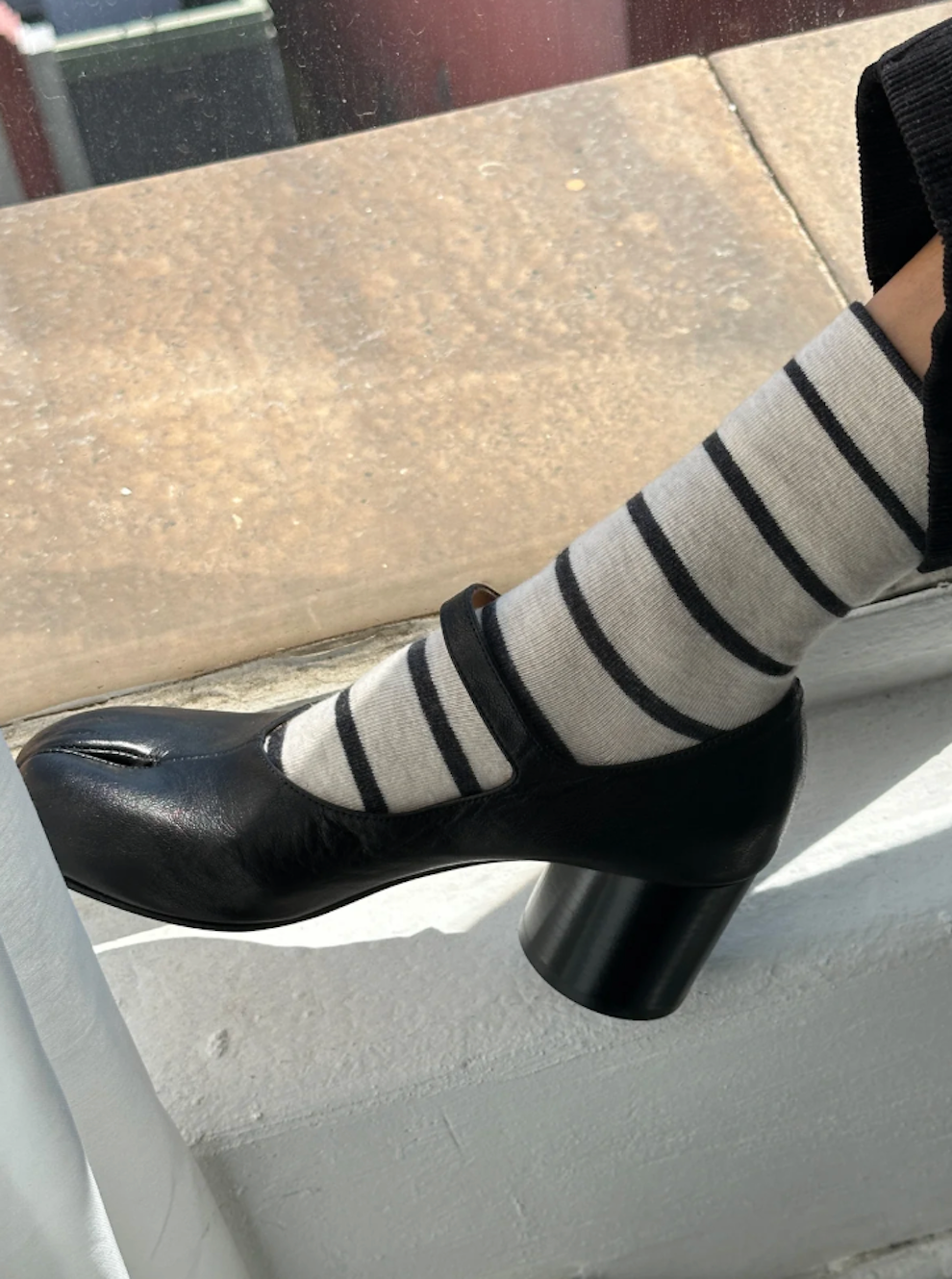 Stripe Wally Socks Grain