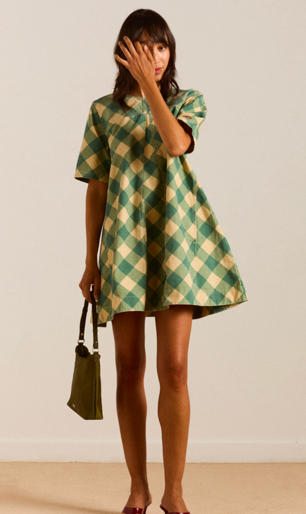 Bridget Check Mini Dress