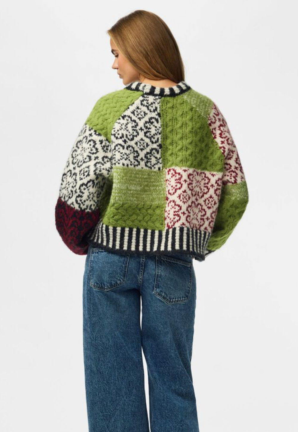 Green Patchwork Jumper