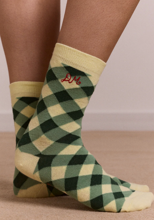 2 Pack Gingham Socks