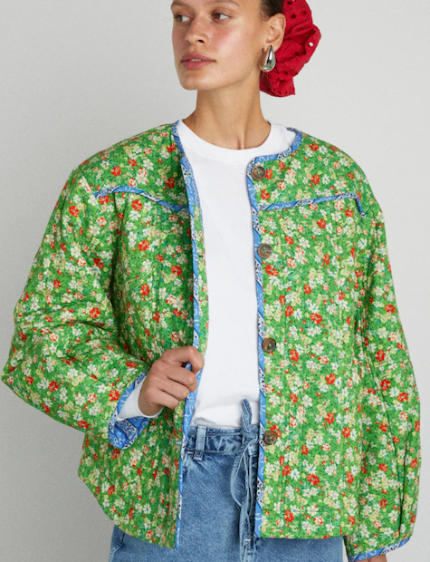 Ditsy Floral Padded Jacket