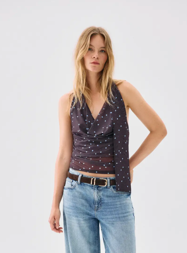 Polkadot Halter Top