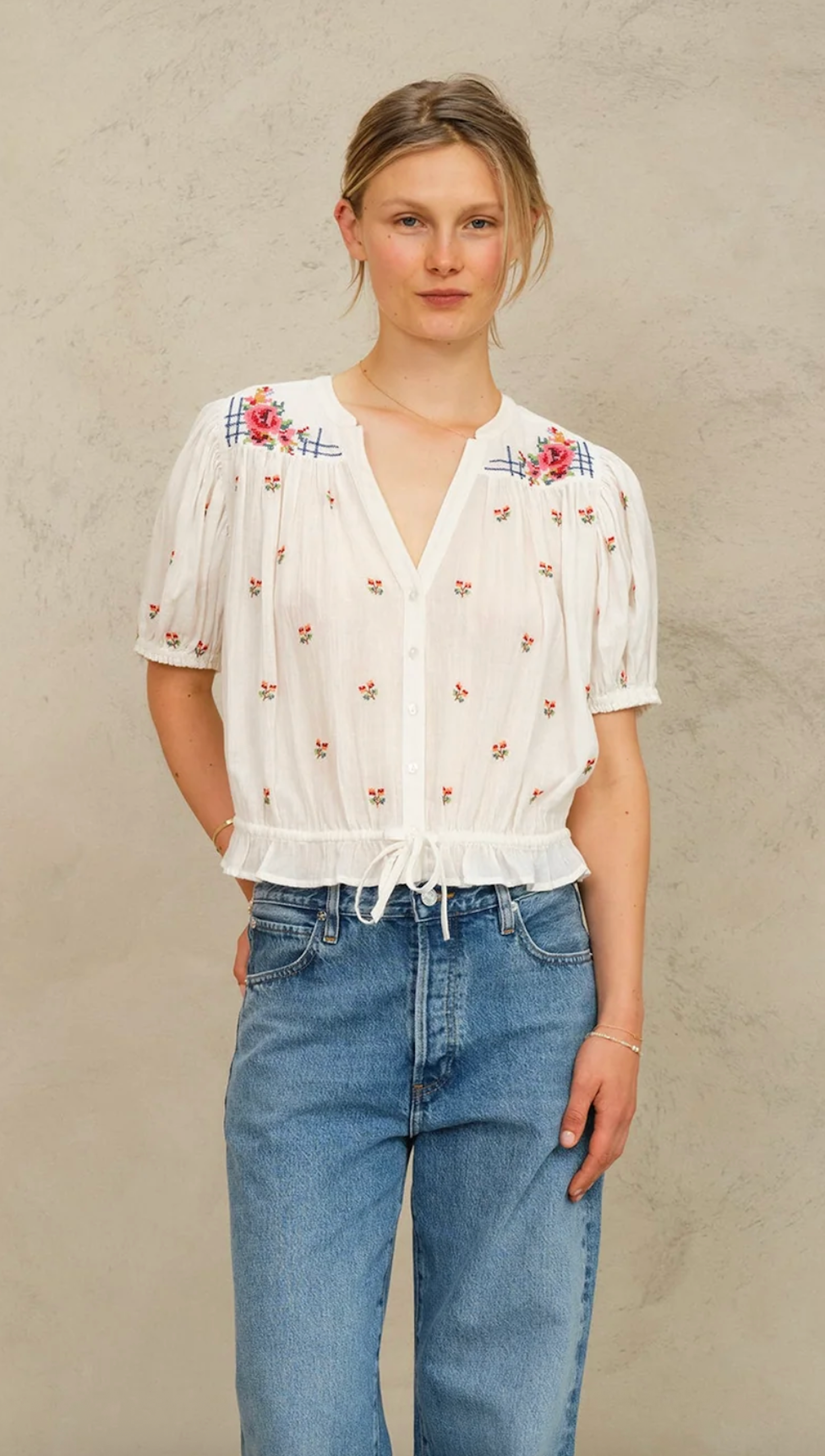 Harlie Embroidered Blouse