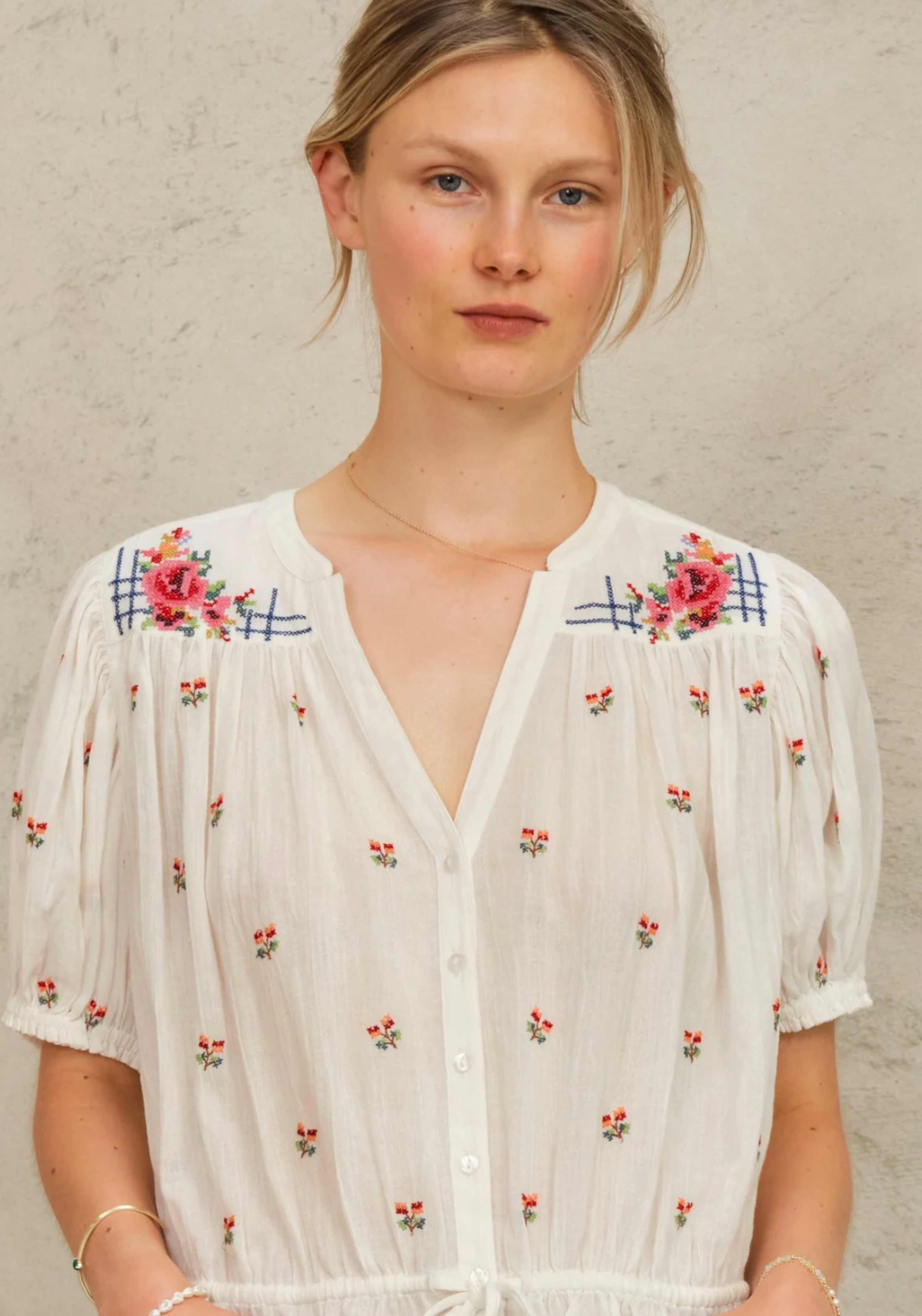Harlie Embroidered Blouse