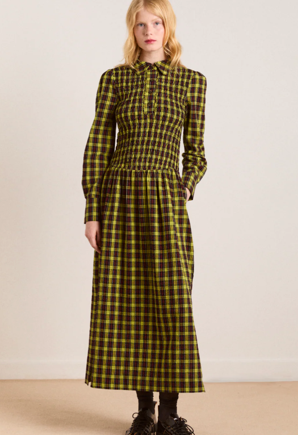 Hazel Check Dress