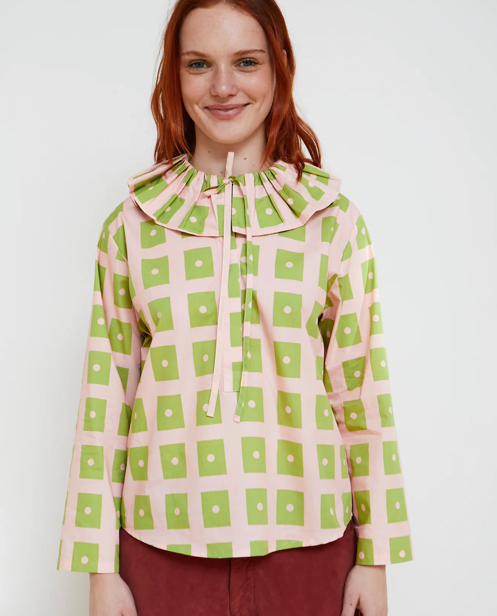 Pink Check Heidi Shirt