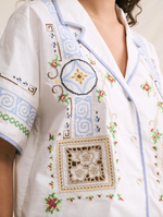 Load image into Gallery viewer, Capri Embroidered Blouse

