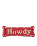 Howdy Hand Hooked Wool Pillow