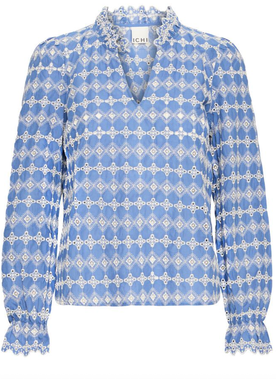 Blue Embroidered Blouse