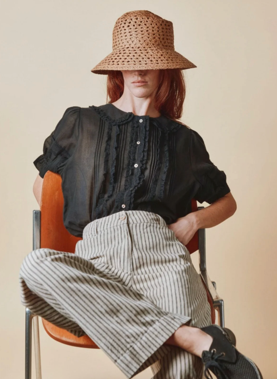 Vintage Black Blouse