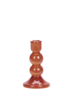 Red Glass Candlestick