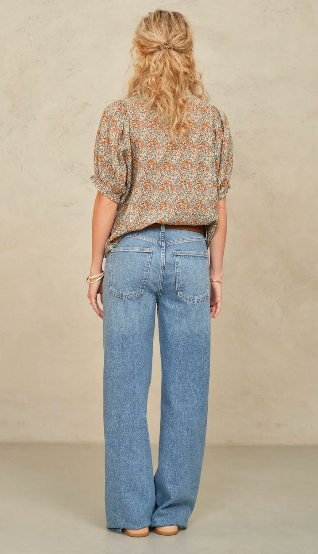 Jaci Short Sleeve Floral Blouse