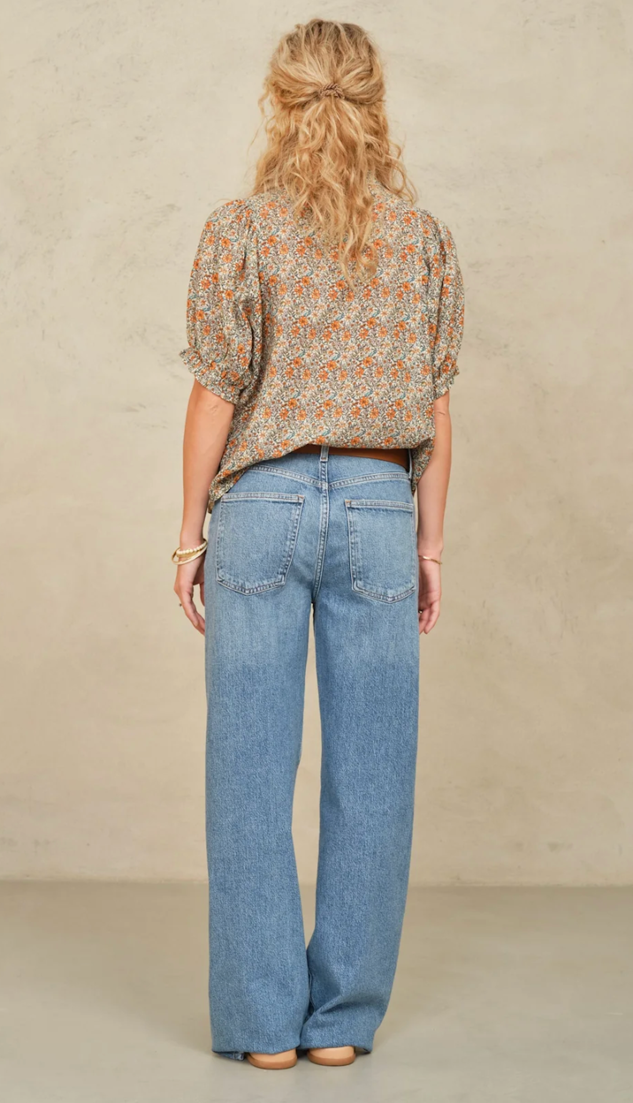 Jaci Short Sleeve Floral Blouse