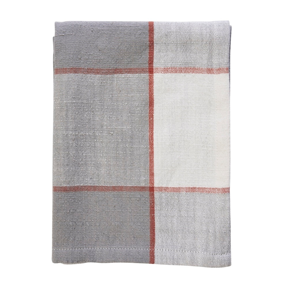 Grey Check Tea Towel