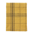 Mustard Check Tea Towel