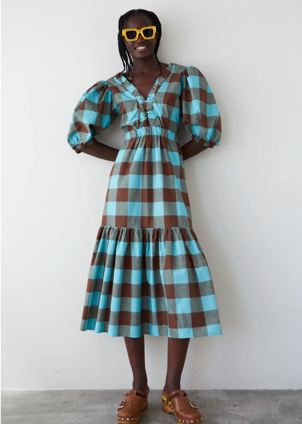 Blue Check Dress