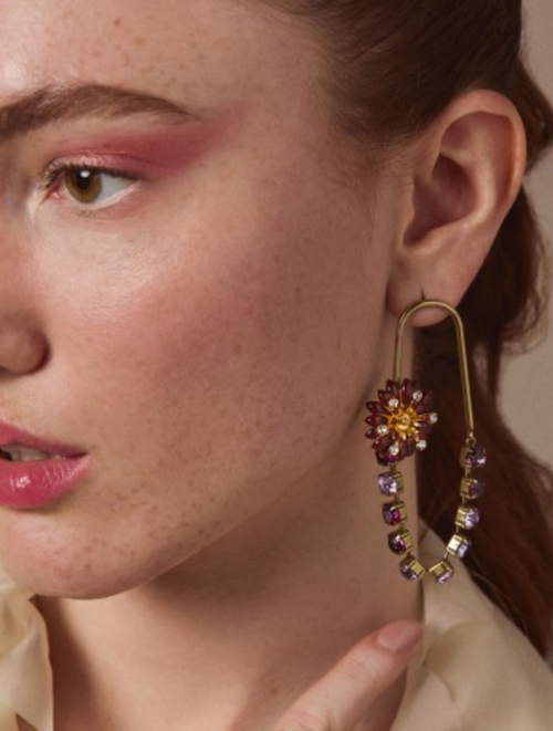 Aura fleurs Drop Earrings