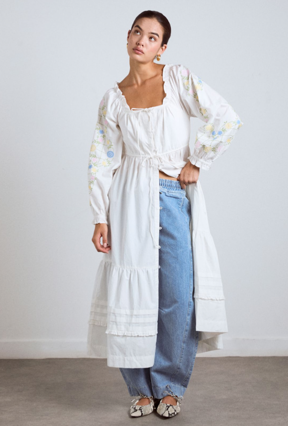 Juana White Midi Dress