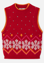 Jumpy Red Knit Vest
