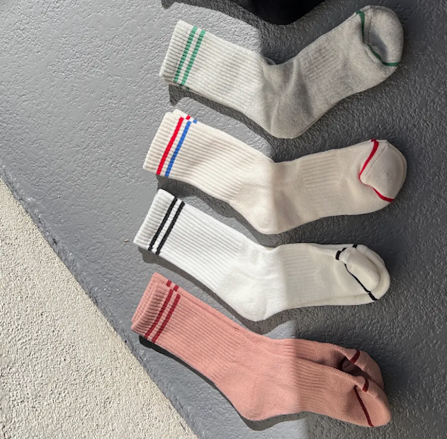 Boyfriend Socks Clean White