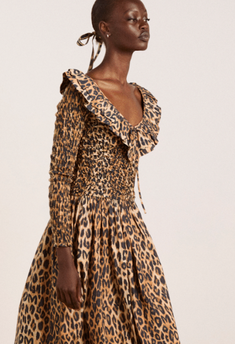 Harper Shirred Midi Dress