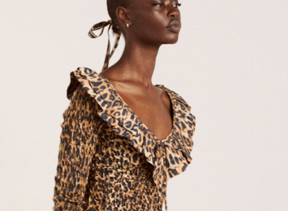 Harper Shirred Midi Dress